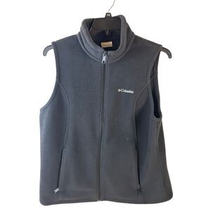 Columbia XL Black zipper fleece vest